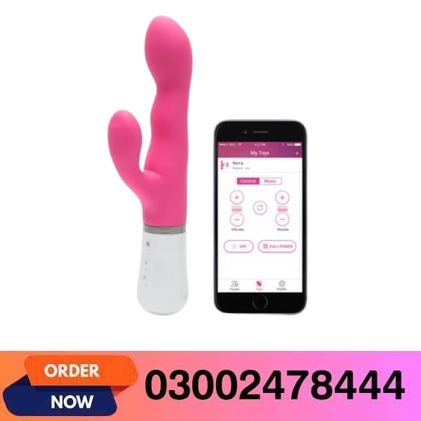 Nora App-Controlled Rotating Rabbit Vibrator Pink In Pakistan