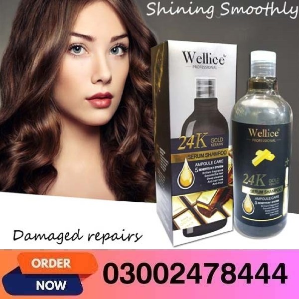24K Gold Keratin Serum Shampoo In Pakistan