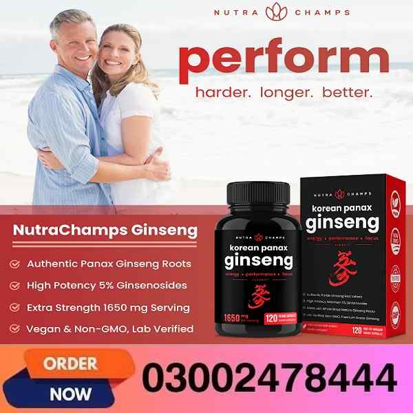 Korean Panax Ginseng Capsules In Pakistan