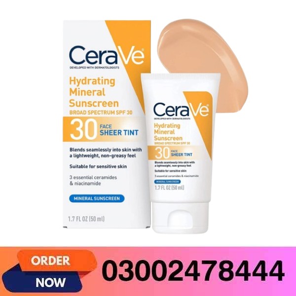 Cera Ve Moisturizing Mineral Sunscreen Face Sheer Tint In Pakistan