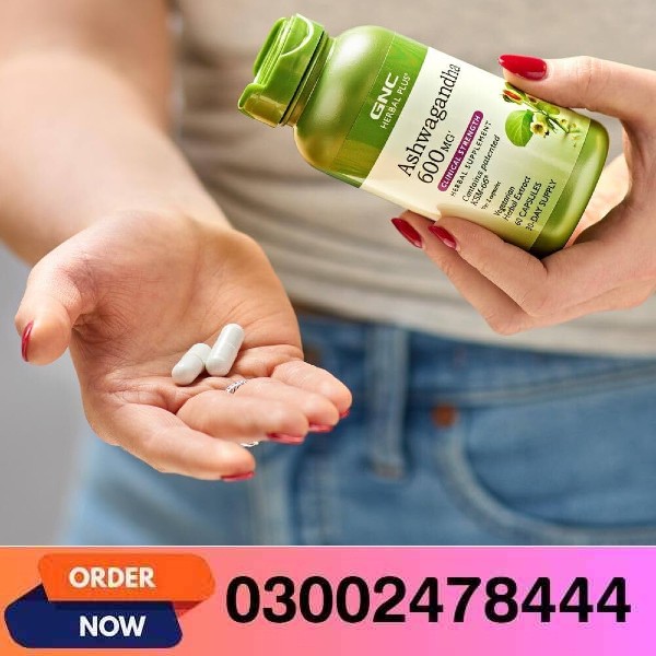 Gnc Herbal Plus Ashwagandha 600 Mg Clinical Strength With Ksm-66 Stress & Vitality Support 60 Capsules In Pakistan