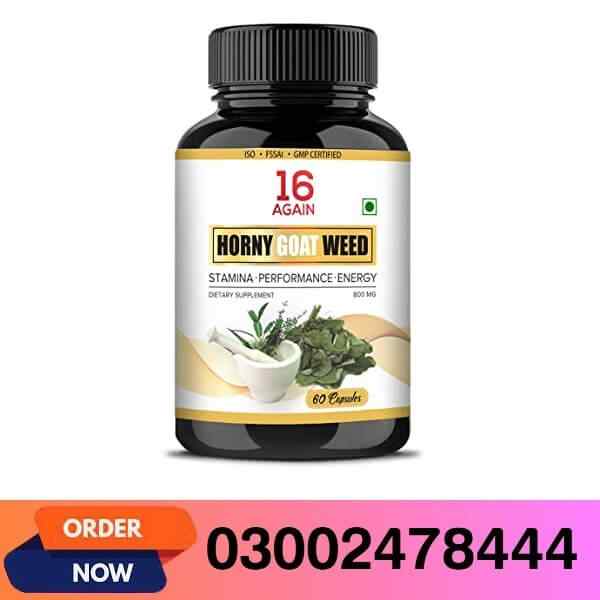 16 Again Horny Goat Weed Capsules In Pakistan