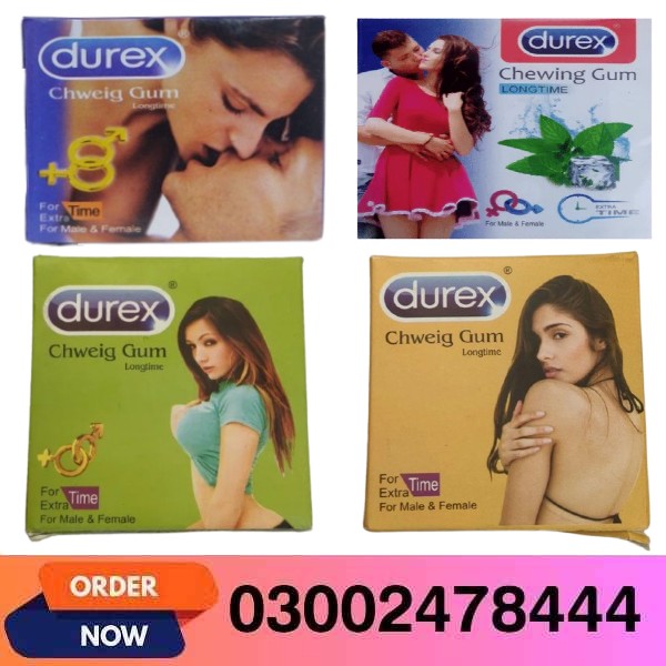 Durex Chewing Gum Long Time For Male & Female In Pakistan