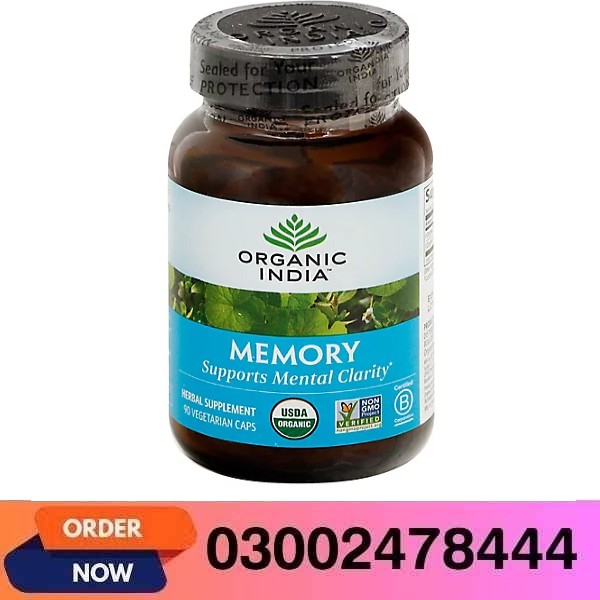 Organic India Memory Mental Clarity Cognitive Support 90 Vegetarian Caps Usda Organic In Pakistan