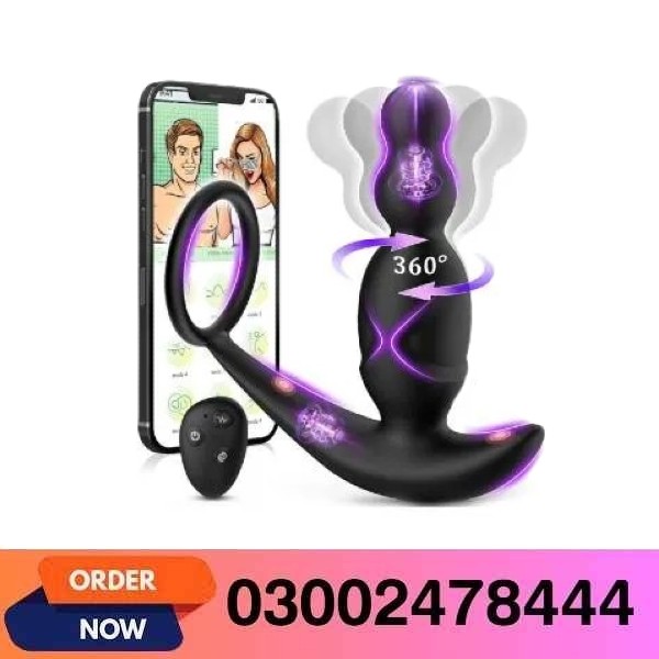 360° Rotating Prostate Massager Anal Butt Plug Sex Toy in Pakistan