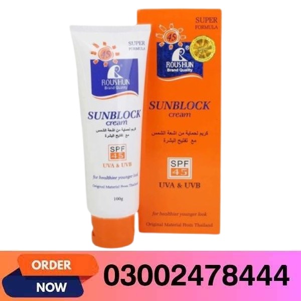 Roushun Sunblock Cream Price In Pakistan 