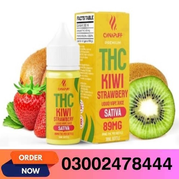 THC Liquid 89mg - Kiwi Strawberry - 30ml In Pakistan