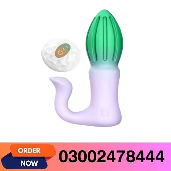 3 In 1 Anal Butt Plug With Sucking Dildo In Pakistan