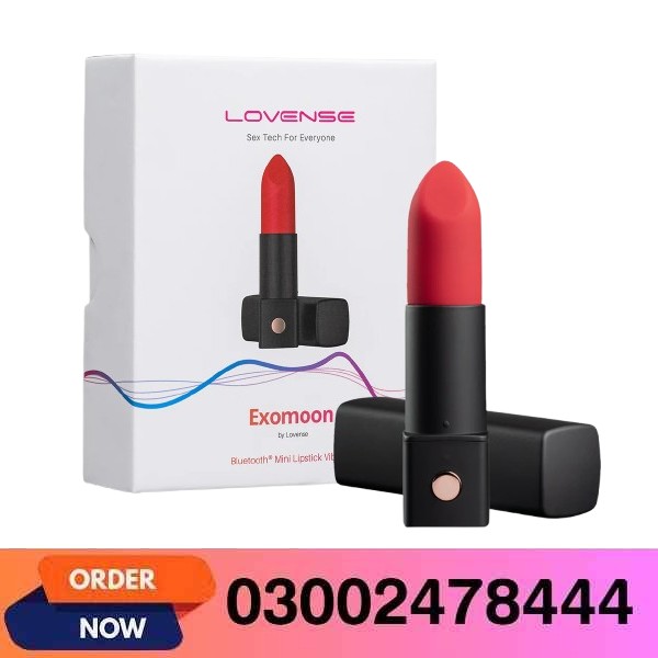 Exomoon App-Controlled Discreet Lipstick Vibrator Red