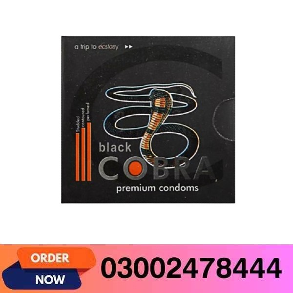 Black Cobra Premium Condoms In Pakistan