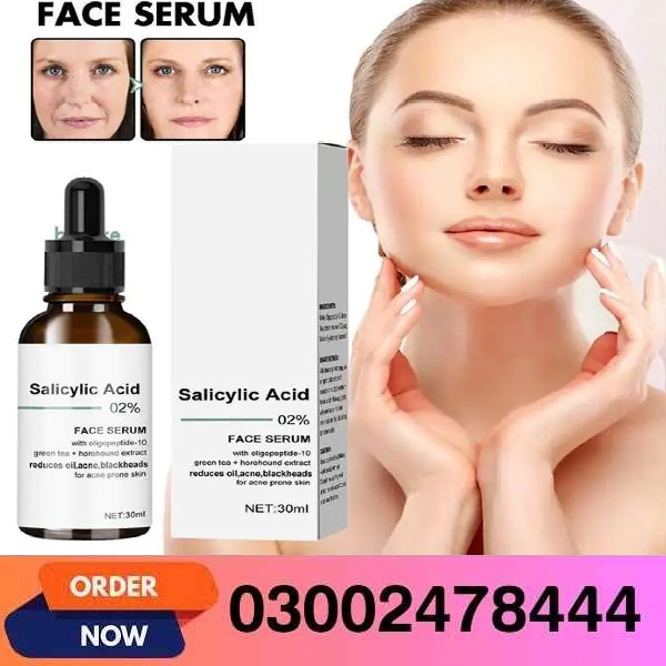 Salicylic Acid 2% Face Serum for Large Pores, Oil Control & Smooth Skin